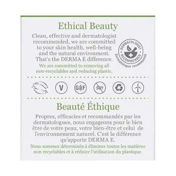 Derma E Sensitive Skin Moisturizing Cream – Gentle, Unscented Daily Face Moisturizer – Soothing Facial Cream with Pycnogenol and Vitamins A, C and E - Reduces Redness and Irritation, 2 oz