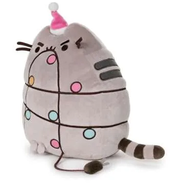 Gund Pusheen Holiday Xmas Light Up LED Plush Stuffed Animal Cat