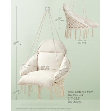 SONGMICS Hanging Chair - Comfort and Style Combined in One