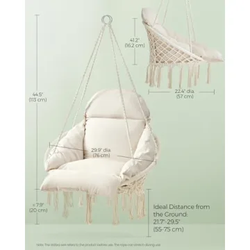SONGMICS Hanging Chair - Comfort and Style Combined in One