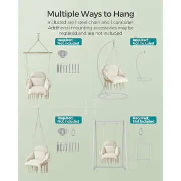 SONGMICS Hanging Chair - Comfort and Style Combined in One
