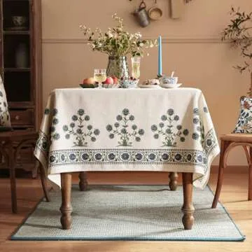 Patdrea Blue Tablecloth: Perfect for Dining & Decor