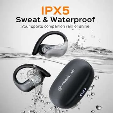 TREBLAB X3 Pro Earbuds - Waterproof, 145H Battery, Clear Calls