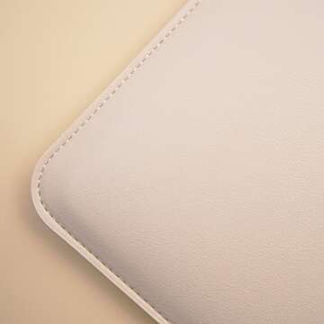 Benfan Slim Laptop Sleeve 13 Inch Compatible with New MacBook Air 13/ MacBook Pro 13 Color White