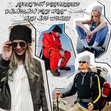 ramede Distressed Knitted Beanie for Men and Women