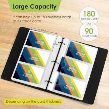 MaxGear Business Card Book for 180 Cards Organizer