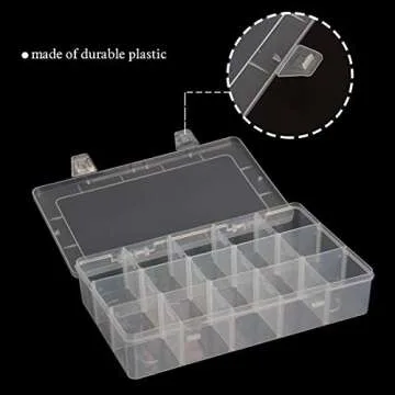 SBYURE 2 Pack Crafts Organizer with Adjustable Dividers