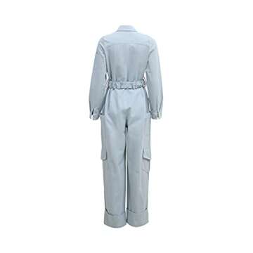 Pantora Women's Nicole Utility Jumpsuit, Blue, XX-Large