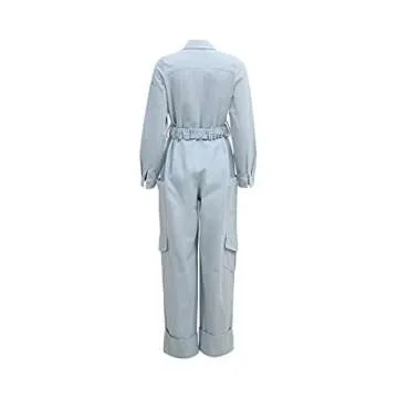 Pantora Women's Nicole Utility Jumpsuit, Blue, XX-Large