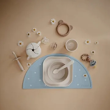 Mushie Silicone Teether Toy for Babies in Bear Design