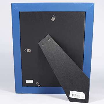 Lawrence Frames 8W x 10-Inch H Durham Weathered Navy Blue Wood Picture Frame