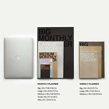 Stylish JSTORY Medium Weekly Planner for Year-Round Use