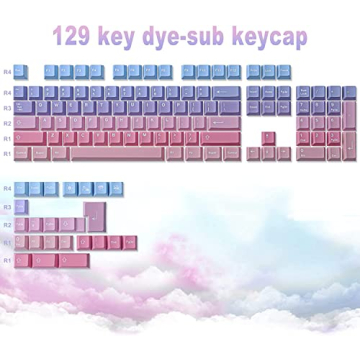 JOMKIZ 129 Keys PBT Keycaps for Mechanical Keyboards
