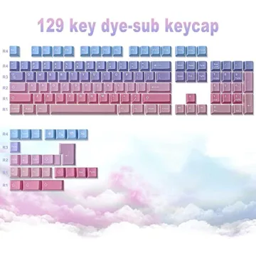 JOMKIZ 129 Keys PBT Keycaps for Mechanical Keyboards