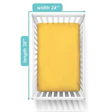 Soft and Durable Fitted Mini Crib Sheet for Babies
