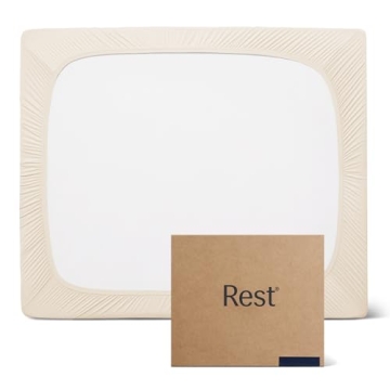 REST® Evercool®+ Fitted Sheet, King Size, Snow Ivory, 15" Deep (up to 18’’), Breathable Beddin...