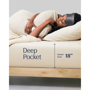 REST® Evercool®+ Fitted Sheet, King Size, Snow Ivory, 15" Deep (up to 18’’), Breathable Bedding for Hot Sleeper and Night Sweats, Bed Sheet with Ionic+ Self-Cleaning Silver Yarn for Sensitive Skin