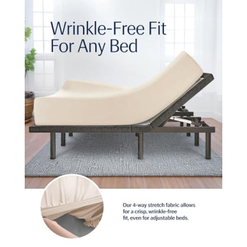 REST® Evercool®+ Fitted Sheet, King Size, Snow Ivory, 15" Deep (up to 18’’), Breathable Bedding for Hot Sleeper and Night Sweats, Bed Sheet with Ionic+ Self-Cleaning Silver Yarn for Sensitive Skin