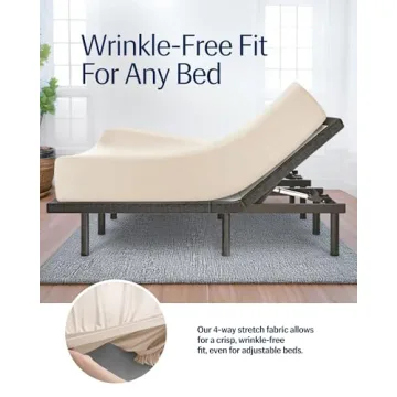 REST® Evercool®+ Fitted Sheet, King Size, Snow Ivory, 15" Deep (up to 18’’), Breathable Bedding for Hot Sleeper and Night Sweats, Bed Sheet with Ionic+ Self-Cleaning Silver Yarn for Sensitive Skin