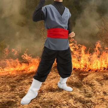 Anime Kung Fu Suit Costume Full Set - Cosplay Halloween Wear