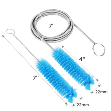 7-Foot Flexible CPAP Tube Cleaning Brush with Stainless Steel Handle