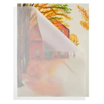 Bright Creations 100 Pack Glassine Paper Sheets (8.5 x 11") - Onion Skin Paper for Artwork, Drawings, Arts and Crafts, DIY Projects