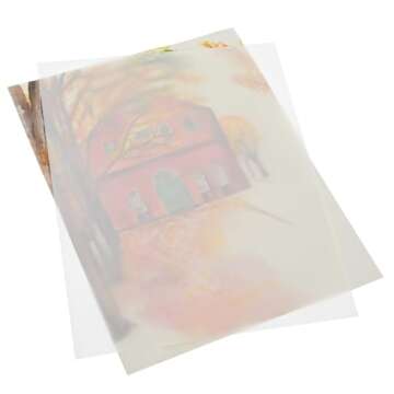 Bright Creations 100 Pack Glassine Paper Sheets (8.5 x 11") - Onion Skin Paper for Artwork, Drawings, Arts and Crafts, DIY Projects