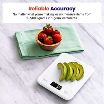 Etekcity Food Kitchen Scale, Digital Grams and Ounces for Weight Loss, Baking, Cooking, Keto and Mea...