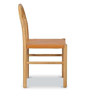 POLY & BARK Alaia Teak Dining Chair, Toasted Caramel