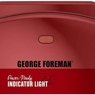 George Foreman GR10RM Champ Grill, RED