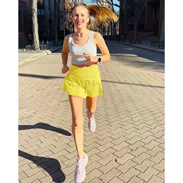 ED3SIZE Athletic Skirt for Women with Pockets and Shorts