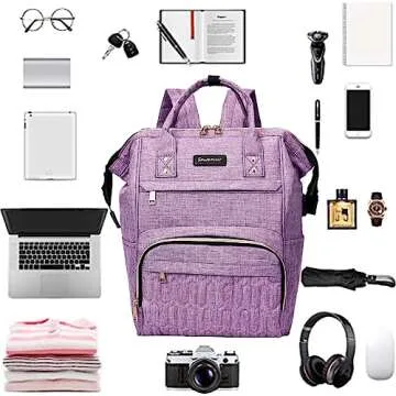 Sowaovut Laptop Backpack 15.6 Inch Casual Daypack Water Resistant Business Travel Backpack for Women men