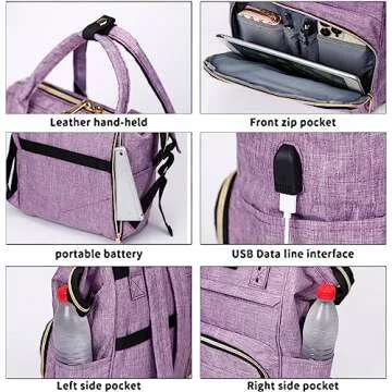 Sowaovut Laptop Backpack 15.6 Inch Casual Daypack Water Resistant Business Travel Backpack for Women men