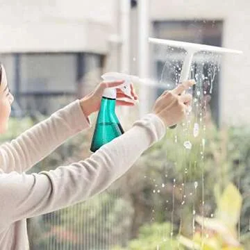 3PCS Plastic Spray Bottles 11oz Refillable Empty Spray Bottles with Mist and Stream Mode Trigger Sprayer for Plants Flowers Herbs Home Cleaning Garden Essential Oil