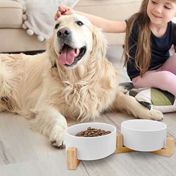 KPWACD Ceramic Dog Bowl Set - Durable & Stylish