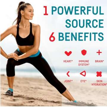 Kori Krill Oil Omega 3 Supplement, Antarctic Krill Oil with Superior Absorption vs Fish Oil, Krill Oil 1200mg Softgels, 30 Softgels, EPA & DHA