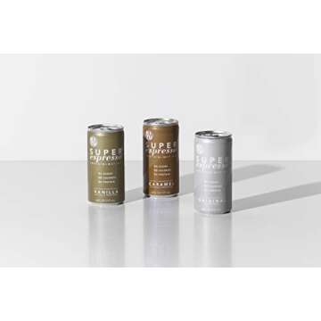 Kitu Super Espresso, SugarFree Keto Coffee Cans (0g Sugar, 5g Protein, 40 Calories) [Variety Pack] 6 Fl Oz, 12 Pack | Iced Coffee, Canned Coffee - From the Super Coffee Family