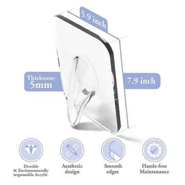 Ohlela Acrylic Photo Frame Vase - Unique Decor & Gift Idea