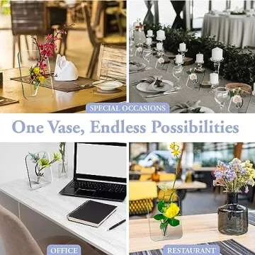 Ohlela Acrylic Photo Frame Vase - Unique Decor & Gift Idea