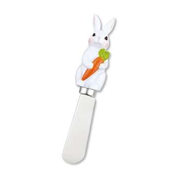 Charming Hand-Painted Easter Cheese Spreaders Set