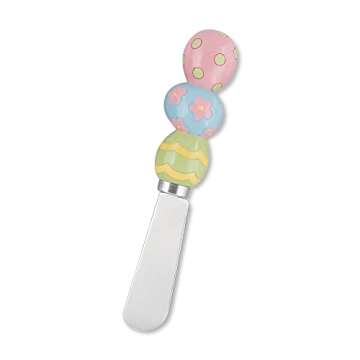 Charming Hand-Painted Easter Cheese Spreaders Set