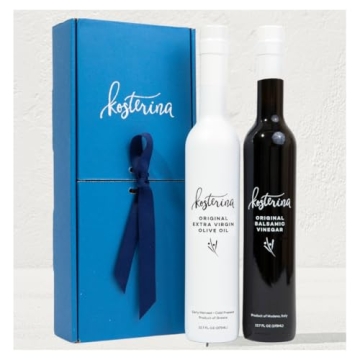 Kosterina - Dipping Duo Gift Set – Cold-Pressed Premium Greek EVOO and Rich Balsamic Vinegar, Grea...