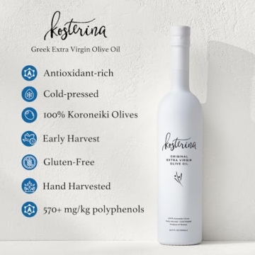Kosterina - Dipping Duo Gift Set – Cold-Pressed Premium Greek EVOO and Rich Balsamic Vinegar, Great for Savory Appetizers & Entrees | 12.7oz (375ml), Pack of 2