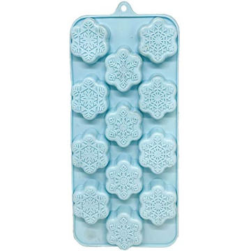 Holiday Christmas Shaped Silicone Ice Cube Trays Set