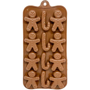 Holiday Christmas Shaped Silicone Ice Cube Trays Set