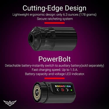 FK Irons Spektra Flux Wireless Tattoo Machine Black Ops