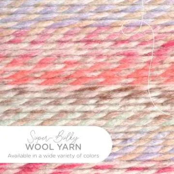 Lion Brand Yarn Wool-Ease Thick & Quick Yarn, Soft and Bulky Yarn for Knitting, Crocheting, and Craf...