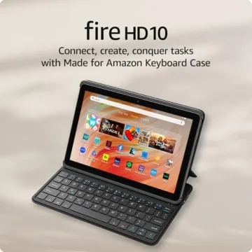 Amazon Fire HD 10 Tablet & Keyboard Case Bundle