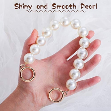 Elegant Pearl Handle Chain Pair for Handbags