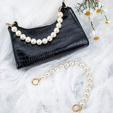 Elegant Pearl Handle Chain Pair for Handbags